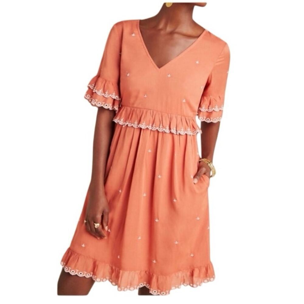 NWT Anthropologie Samai Boho Breeze Ruffled Dress Size 2